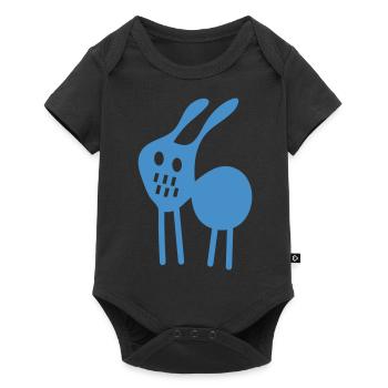 crazy rabbit v2 (© alteerian) - Baby Premium Kurzarmbody - Schwarz - Vorne