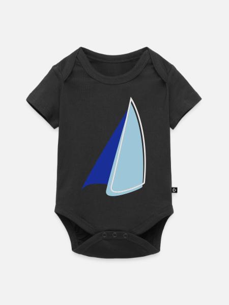 Segel Zweifarbig - Baby Premium Kurzarmbody - Schwarz