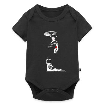 Geisha - Baby Premium short-sleeve bodysuit - black - Front
