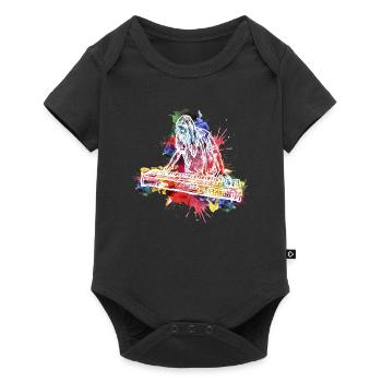 Keyboarder - Baby Premium Kurzarmbody - Schwarz - Vorne