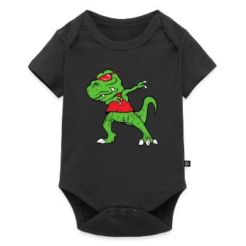 Dabbing Dab Tab Rex Vintage Style Grunge - Body à manches courtes Premium Bébé - noir - Devant