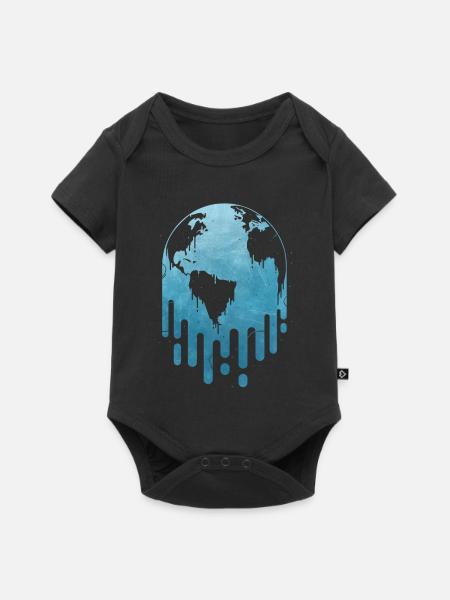 Melting - Baby Premium Kurzarmbody - Schwarz