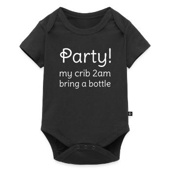 Party - Baby Premium short-sleeve bodysuit - black - Front
