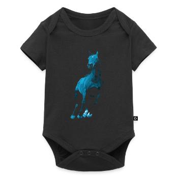 Horse - Baby Premium short-sleeve bodysuit - black - Front