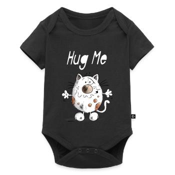 Hug Me Chat - Body à manches courtes Premium Bébé - noir - Devant