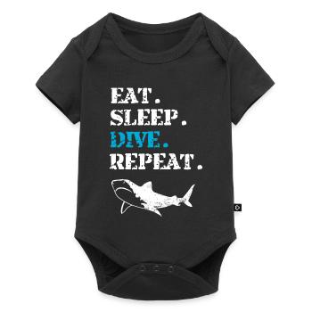 Diving Diver - Baby Premium short-sleeve bodysuit - black - Front