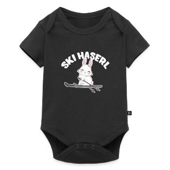 Skihase Skihaserl Girl Ski Party - Body à manches courtes Premium Bébé - noir - Devant