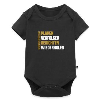 Projektmanager Projektmanagement Planen Verfolgen - Baby Premium Kurzarmbody - Schwarz - Vorne