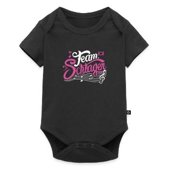 Team Schlager Schlagermusik Schlagerparty Zeltfest - Baby Premium Kurzarmbody - Schwarz - Vorne