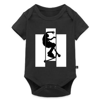 trottinette freestyle - Body à manches courtes Premium Bébé - noir - Devant