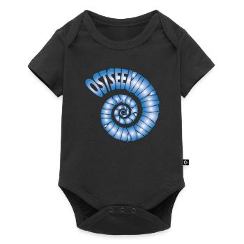 Ostsee Ferien Meer Muschel Urlaub Strand Geschenk - Baby Premium Kurzarmbody - Schwarz - Vorne