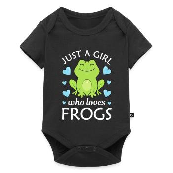 Grenouille grenouille - Body à manches courtes Premium Bébé - noir - Devant