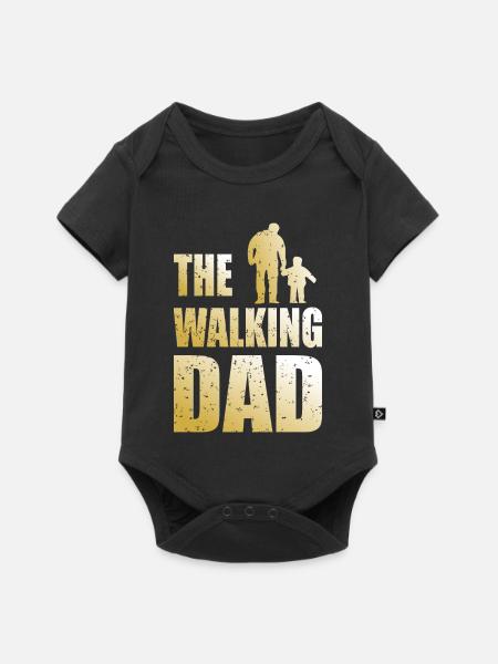 Der wandelnde Vater - Baby Premium Kurzarmbody - Schwarz