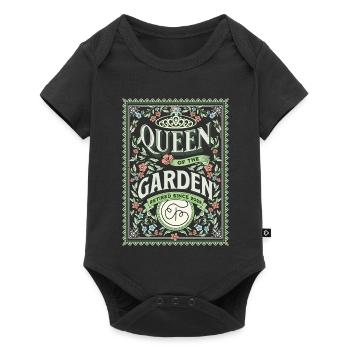 Retired garden lover grandma - Baby Premium short-sleeve bodysuit - black - Front