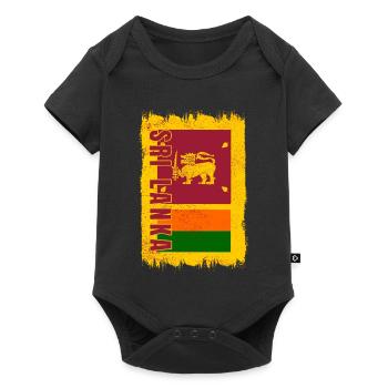 Sri Lanka Flag - Baby Premium short-sleeve bodysuit - black - Front