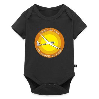 fliegst Du noch - Baby Premium Kurzarmbody - Schwarz - Vorne