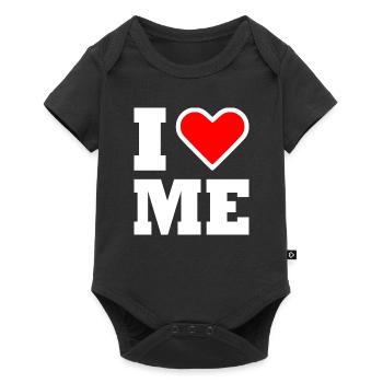 I love me - Baby Premium short-sleeve bodysuit - black - Front