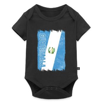 Guatemala vintage flag - Baby Premium short-sleeve bodysuit - black - Front