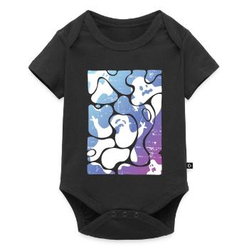 halloween ghosts - Baby Premium short-sleeve bodysuit - black - Front