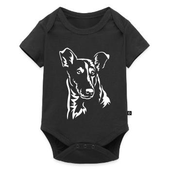 Collie Head "Black Edition" - Baby Premium short-sleeve bodysuit - black - Front