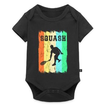 Design de squash sportif - Body à manches courtes Premium Bébé - noir - Devant