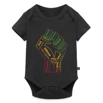 Word Fist: Power of Thoughts - Baby Premium short-sleeve bodysuit - black - Front