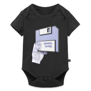 work bench 3D - Baby Premium short-sleeve bodysuit - black - Front
