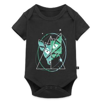 Dog and Cat Abstract - Baby Premium short-sleeve bodysuit - black - Front