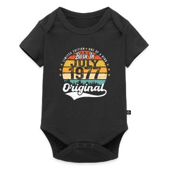 1977 July - Years of greatness since July 1977 - Baby Premium short-sleeve bodysuit - black - Front