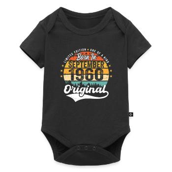 September 1960 Jubilee 1960 September - Baby Premium short-sleeve bodysuit - black - Front
