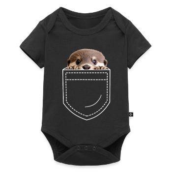 Otter - Baby Premium short-sleeve bodysuit - black - Front