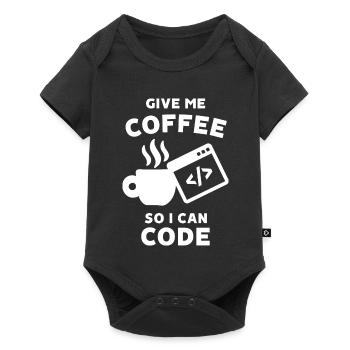 Career Statement Work Coder Make Money - Baby Premium short-sleeve bodysuit - black - Front