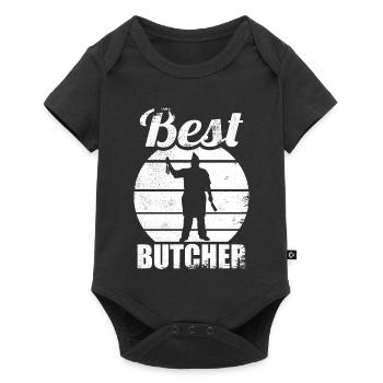 Meilleur boucher - Body à manches courtes Premium Bébé - noir - Devant