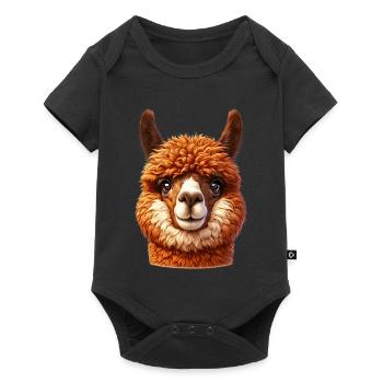 Alpaca - Baby Premium short-sleeve bodysuit - black - Front