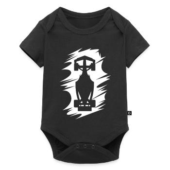 Illustration de l’effet de tache de symbole de course de formule de voiture - Body à manches courtes Premium Bébé - noir - Devant