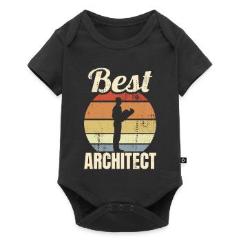 Toller Architekt - Baby Premium Kurzarmbody - Schwarz - Vorne