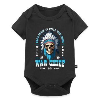 Indian Skull - Baby Premium short-sleeve bodysuit - black - Front