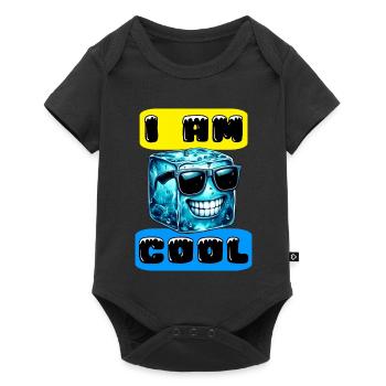 Eis - Baby Premium Kurzarmbody - Schwarz - Vorne