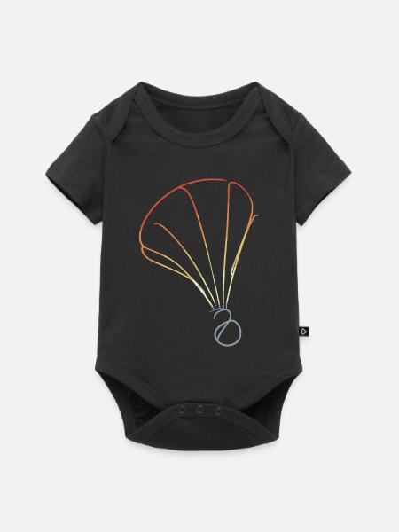 Croquis rétro du volant - Body à manches courtes Premium Bébé - noir