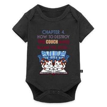Clever cats - Baby Premium short-sleeve bodysuit - black - Front