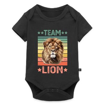 Lion - Baby Premium short-sleeve bodysuit - black - Front