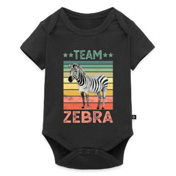 Zebra - Baby Premium short-sleeve bodysuit - black - Front