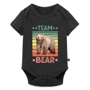 Brown Bear Grizzly Bear - Baby Premium short-sleeve bodysuit - black - Front
