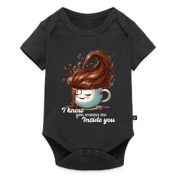 Coffee Mug Funny Gift - Baby Premium short-sleeve bodysuit - black - Front