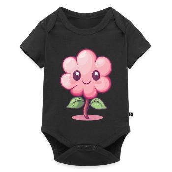 Joyful Flower - Baby Premium short-sleeve bodysuit - black - Front