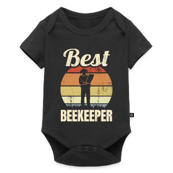 Imker - Baby Premium Kurzarmbody - Schwarz - Vorne