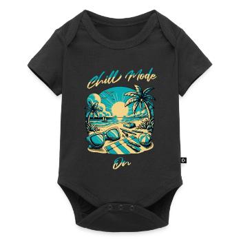 Plage Soleil Chill Fashion Design - Body à manches courtes Premium Bébé - noir - Devant