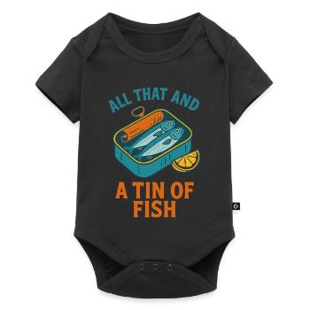 Retro Sardine Slice – Summer Pop - Baby Premium Kurzarmbody - Schwarz - Vorne