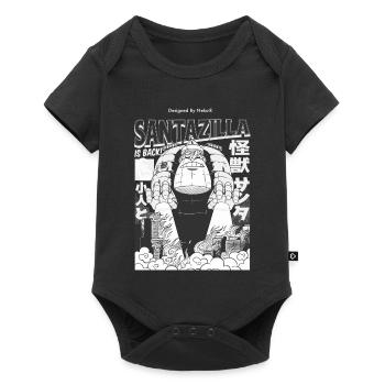 Giant Santa's Robot Attack Urban Fantasy - Baby Premium short-sleeve bodysuit - black - Front