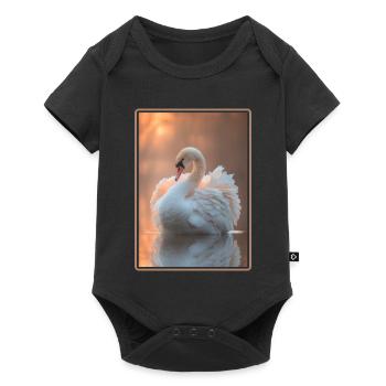 Cygnes Cygne - Body à manches courtes Premium Bébé - noir - Devant